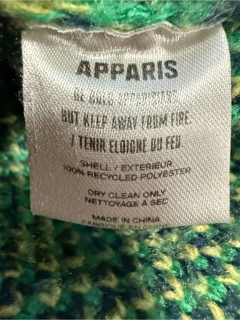 Apparis Yellow Green Leopard-Print Crewneck Sweater - Picture 6 of 6